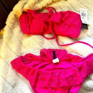 Beatiful bikini size xs brand Ralph Lauren color fuchsia